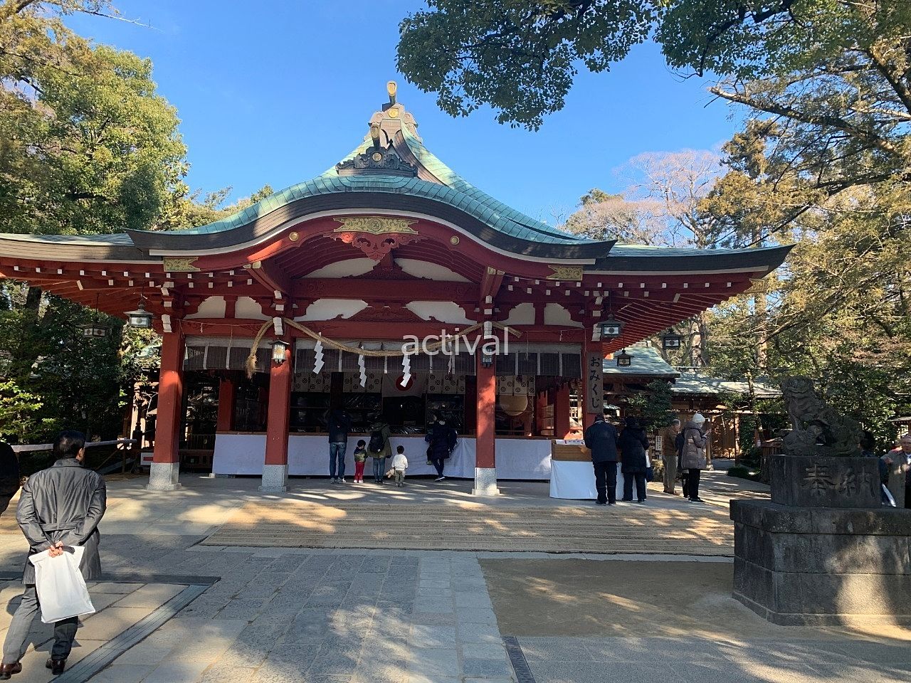 越谷の久伊豆神社へ参拝に行きました。